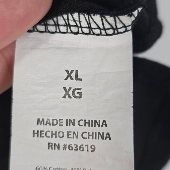 BEBE Sport Y2K Black Rainbow Stitched Boxy Crop Length Baby Tee - Picture 6 of 6